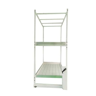 4'X8' Mobile Vertical Multi Cucumber Growing Rack Greenhouse Indoor Ebb And Flow Rolling Tables