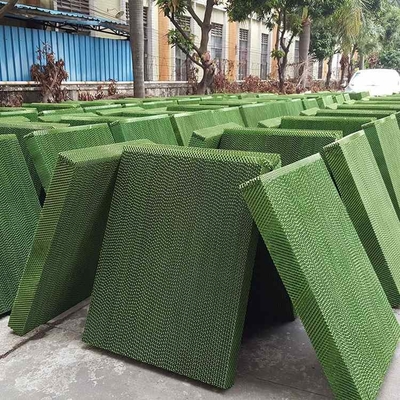2m Fan And Pad Greenhouse Cooling Pad Green  Brown Wet Pad Evaporative Cooling System