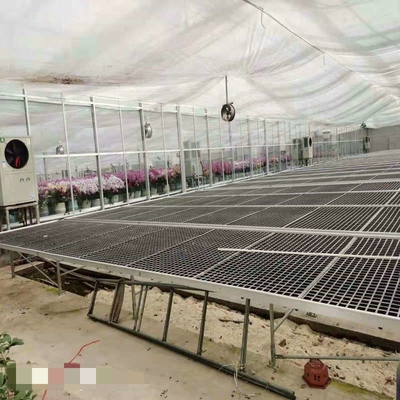 1.735m Greenhouse Rolling Tables PE Material Rolling Top Greenhouse Benches For Rose Orchid